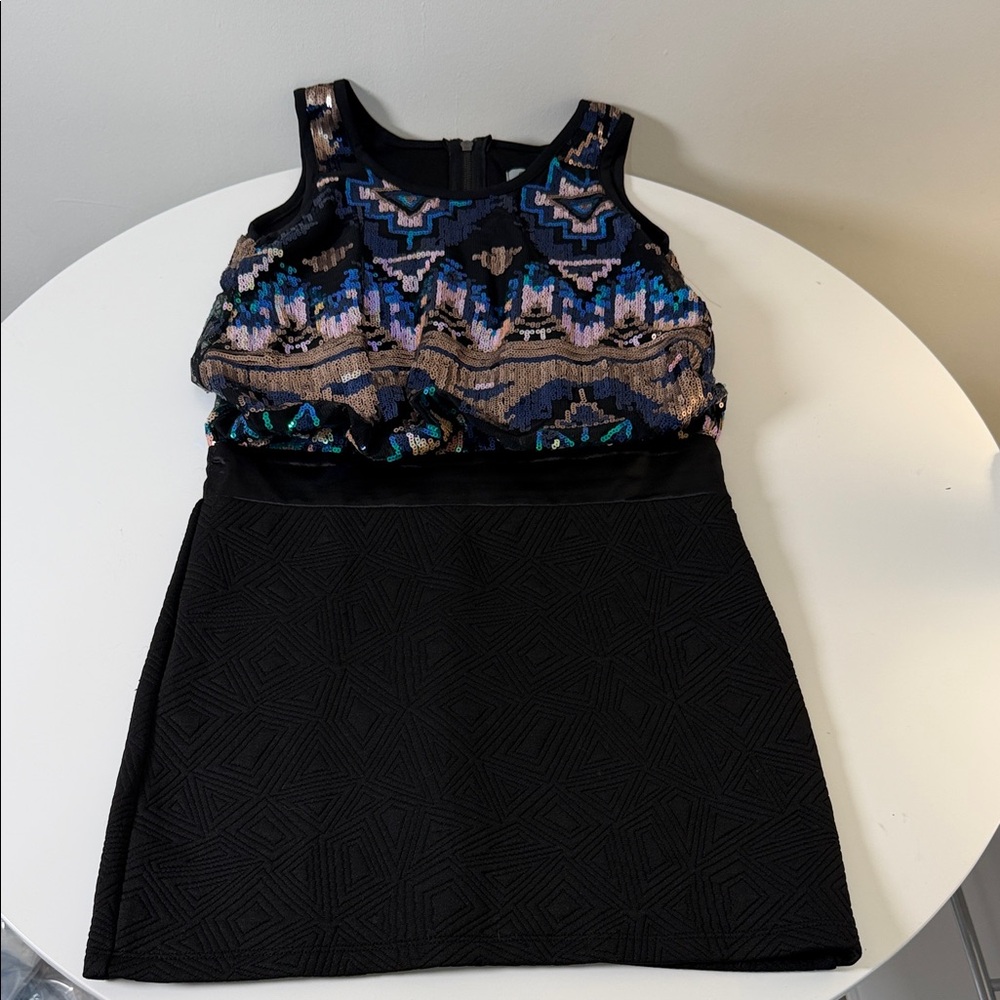 Vintage retro 90/  Multicolor‎ Patterned Kids Dress